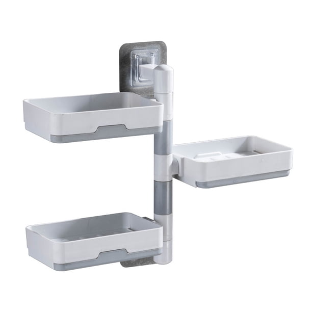 GOOHOCHY Soporte de jabón para el hogar soportador de jabón montado en la pared conveniente bandeja de jabón accesorio de jabón