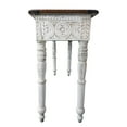 thumbnail image 2 of Bay Solid Wood Hand Carved Console Table in Brown, 2 of 3