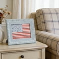 thumbnail image 4 of Vintage Floral Flag Wall Decor, American Flag Wall Decor, Patriotic USA Flag Hanging Sign,Vintage Patriotic Canvas Wall Art for Home,Office, or Outdoor, 4 of 7