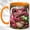 Orange, variant on Pink Frog Coffee Mug, Stained Glass Frog Mug, Ceramic 11 oz
