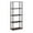Cherry-Black, variant on Pemberly Row Engineered Wood 5-Tier Shelf Display Rack in Oak Gray/Black