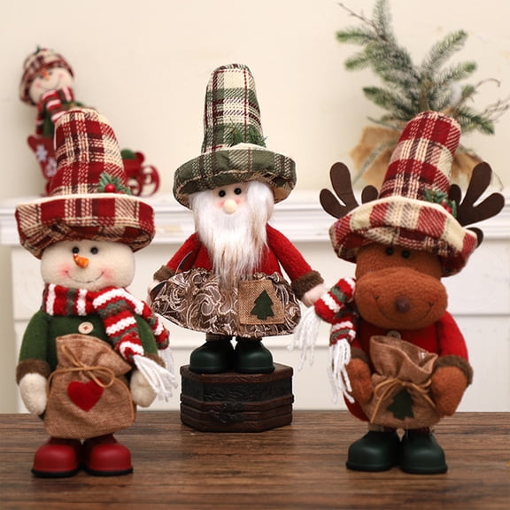 Nkmbld Christmas Pet Stuffed Doll, Cute Pet Deer Rudolph Plushs Toy, Fall Winter Home Bedroom Party Decoration Holiday Gift Birthday Gift