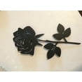 thumbnail image 3 of Bookishbunny Large Metal Rose Flower Wrought Iron Wall Art Home Decor Decoration Patio Black Plaque Hand Made, 3 of 5