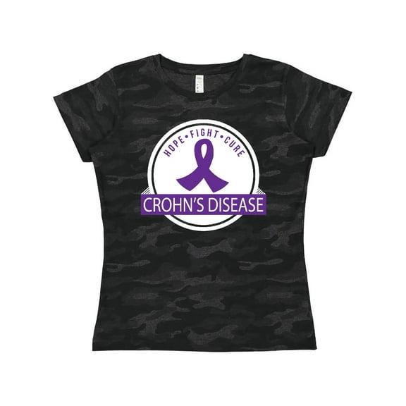 Inktastic Crohn's Disease Hope Fight Cure Women's T-Shirt