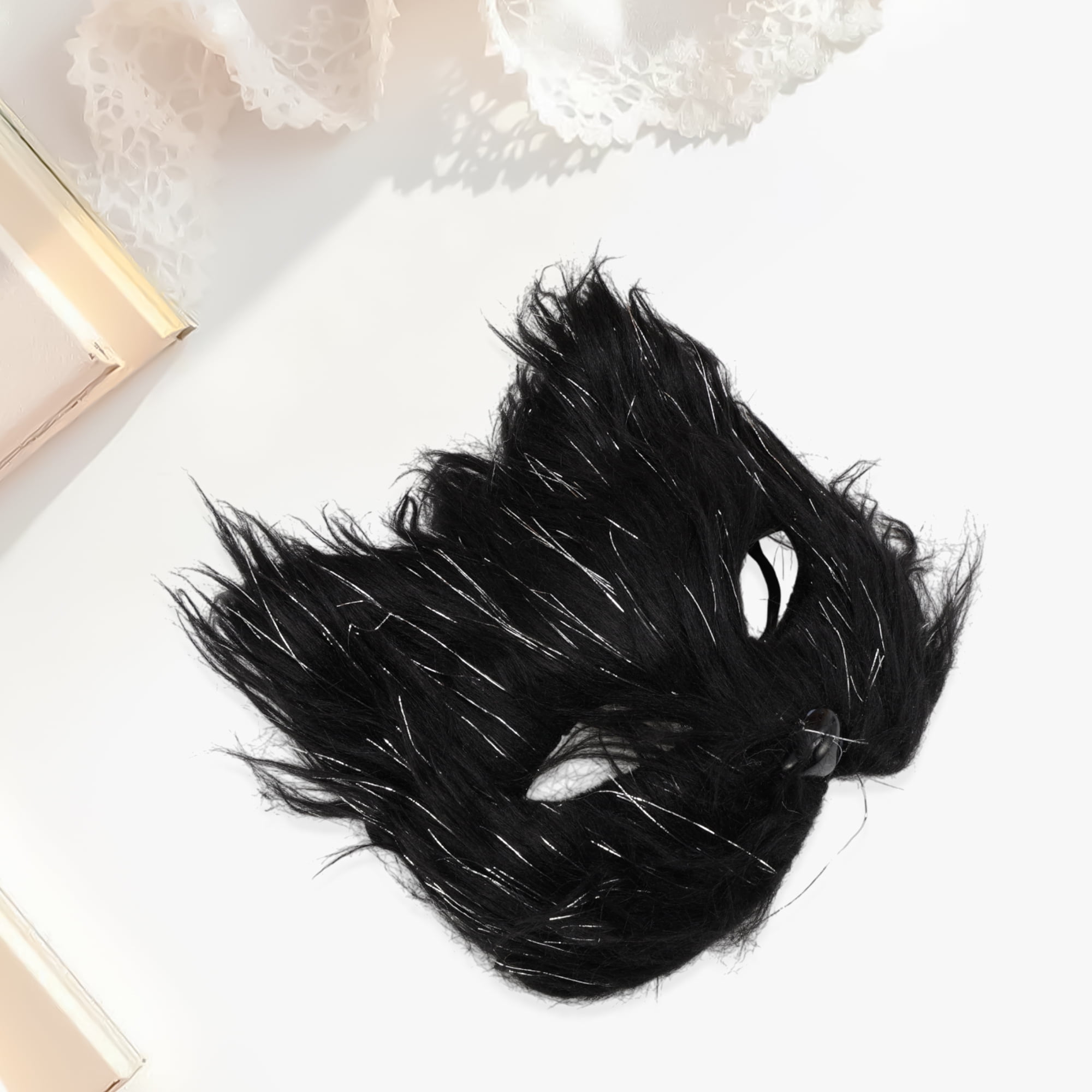 Unique Bargains 1 Pack Foxes Party Mask for Masquerade Black