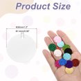 thumbnail image 2 of Uxcell 100 Pcs Flat Round Sequins 30mm/1.2 Inch Loose Paillettes Craft Sewing Sequins with Single Side Hole for DIY Embroidery Clothing Jewelry Making, Silver Tone, 2 of 6