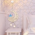 thumbnail image 5 of Gigicloud Ramadan Kareem Wooden Moon Hanging Ornaments with Cord Eid Al-fitr Ramadan Mubarak Eid Hanging Ornament for Party Festival Home Decoration E, 5 of 9