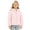 Coffee, variant on Uobin Girls -Lined Hooded Parka Jacket, Mid-Length Winter Coat with Zip Pockets for Kids Outdoor