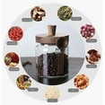 thumbnail image 5 of Glass Storage Jar with Wooden Lid and Spoon - Airtight Kitchen Canister for Coffee Beans, Tea, Spices - Clear Container with Brown Top - 3 Sizes Available (9.5/12/15cm Height) - Multipurpose Food, 5 of 6
