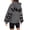 Dark Gray, variant on Oversize Hoodies for Women Trendy Fashion Letter Print Long Sleeve Hooded With Pocket Plus Size Clothes Outfits Black