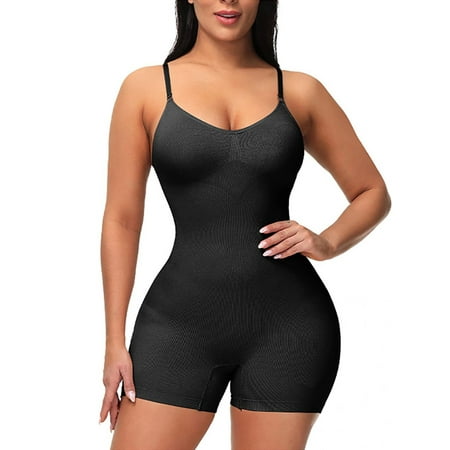 

Faja Shapewear for Women Seamless Full Body Shapewear Bodysuits Tummy Control Body Shaper Mid Thigh Slimmer Butt Lifter for Wedding Party