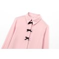 thumbnail image 5 of HH TRAF 2024 Camisas casuales elegantes para mujer, blusas de otoño con un solo pecho y cuello vuelto de manga larga con lazo decorado, de color rosa, a la moda para mujer, 5 of 5