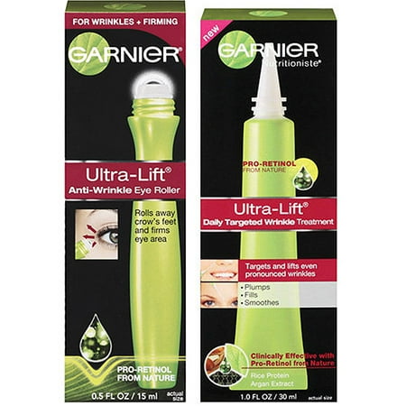 Garnier Skin Care Ultra-Lift Deep Wrinkle Cream & Ultra-Lift Eye Roller Bundle