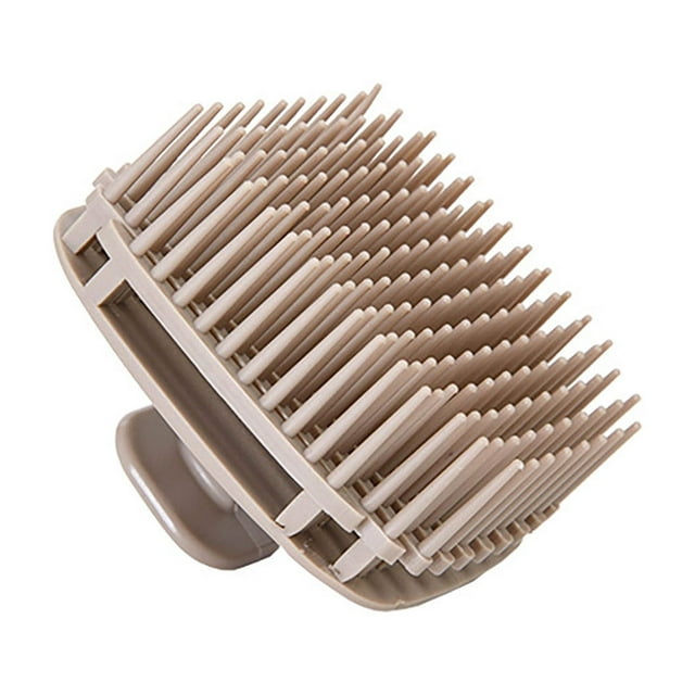 Fiudx Cepillo para Champú, Peine Masajeador de Dientes Finos y Firmes, Herramienta para Champú de Doble Cavidad, Cepillo Resistente para El Cabello, Limpiador de Cuero Cabelludo para Cuidado Canino,