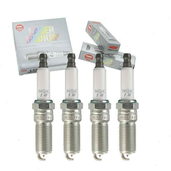 4 pc NGK Laser Iridium Spark Plugs compatible with Ford Fusion 2.0L L4 2013-2020
