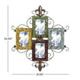 thumbnail image 3 of DecMode 4-Opening 4" x 6" Multi Colored Scroll Wall Photo Frame, 3 of 10