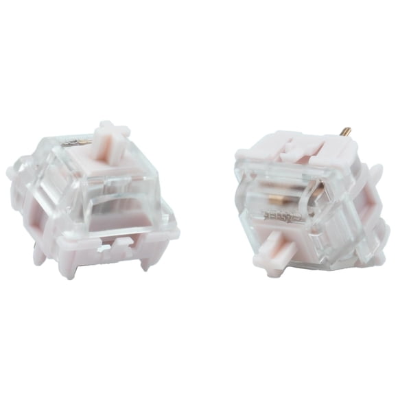 GATERON Série Jelly Interrupteurs de Clavier, Tactiles Linéaires Silencieux RVB LED 5 Broches Prélubrifiés d'Usine à Pompon Complet pour MX Mechanical Keyboard (Fraise,110 Pcs)