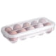 thumbnail image 1 of Bearachild Portahuevos TureClos Caja de bandeja de huevos para refrigerador con tapa Contenedor de almacenamiento de plástico apilable transparente Almacenamiento y organización del hogar 10 celdas Bearachild HA005023-01, 1 of 6