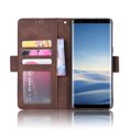 thumbnail image 3 of Case for Samsung Galaxy Note 8 Cover Adjustable Detachable Card Holder Magnetic closure Leather Wallet Case - Brown, 3 of 5