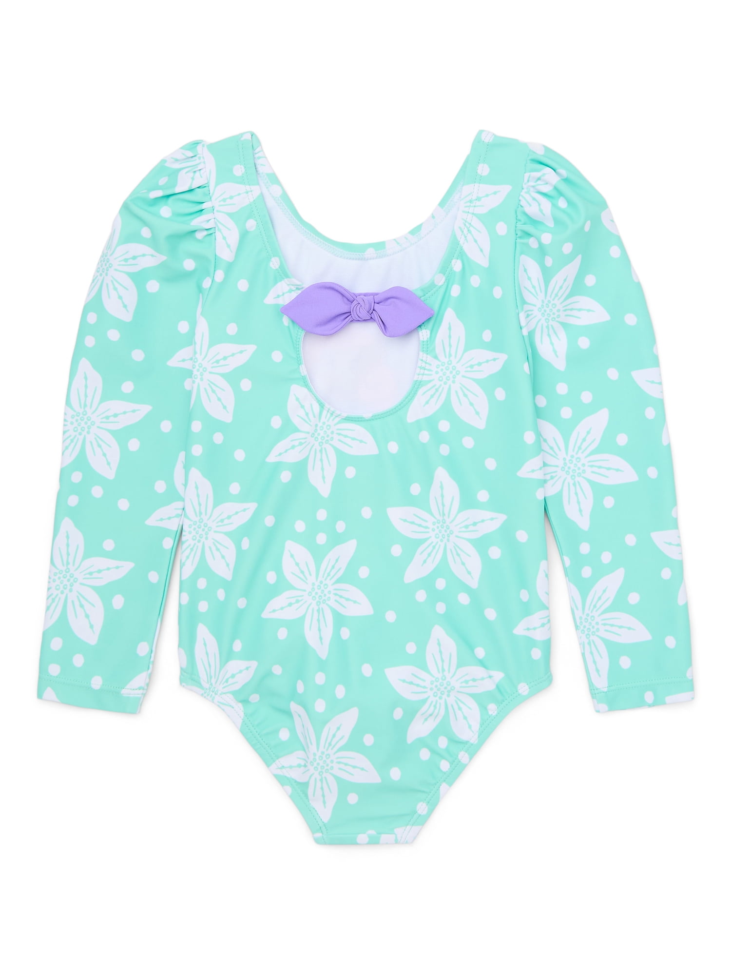 Character Toddler Girl Long- Sleeve One- Piece Swimsuit, Sizes 12M-5T