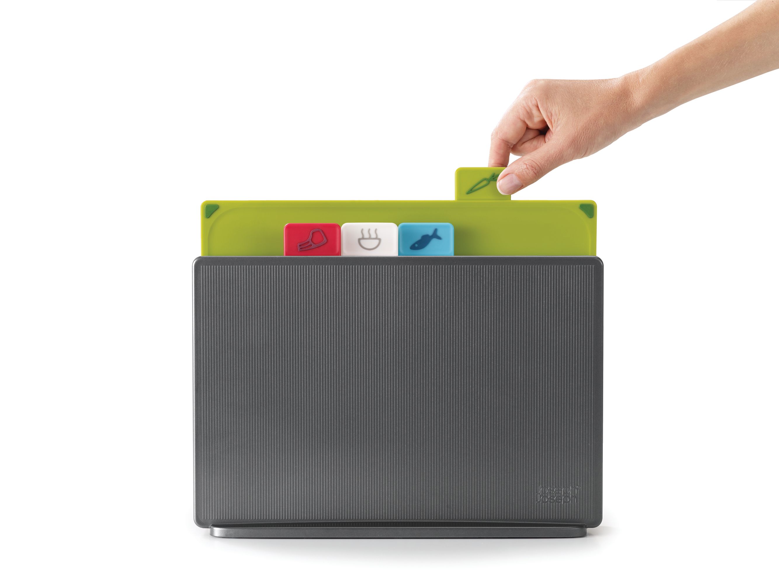Joseph Joseph Index Chopping Board Set, Regular - Graphite