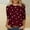 Wine, variant on Valentines Womens 3/4 Sleeve Shirts Heart Graphic Crew Neck Tops Casual Cute Pattern Comfy Tee Festival Funny Soft Fashion Stylish T Shirt Gift for Women