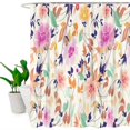 thumbnail image 4 of Popular Floral Shower Curtain Bathroom Floral Design Waterproof Bath Curtain Bathroom Bathtub Decor, 4 of 10