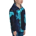 thumbnail image 5 of Kdxio Blue Marble And Gold Pattern Kids Boys Girls Zip Up Hoodie 3D Printed Hooded Sweatshirt Hoody Coat with Pocket 7-12 Y-Medium, 5 of 6