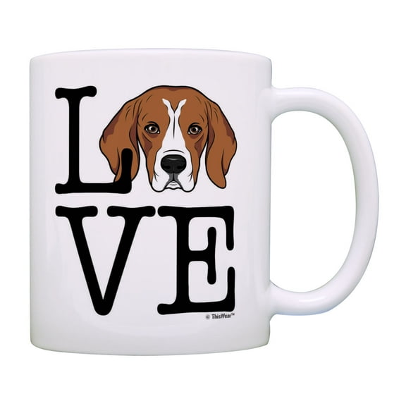 ThisWear Beagle Gifts Love Beagles Dog Mug Dog Mom Gifts Dog Dad Gifts Beagle Cup Coffee Mug