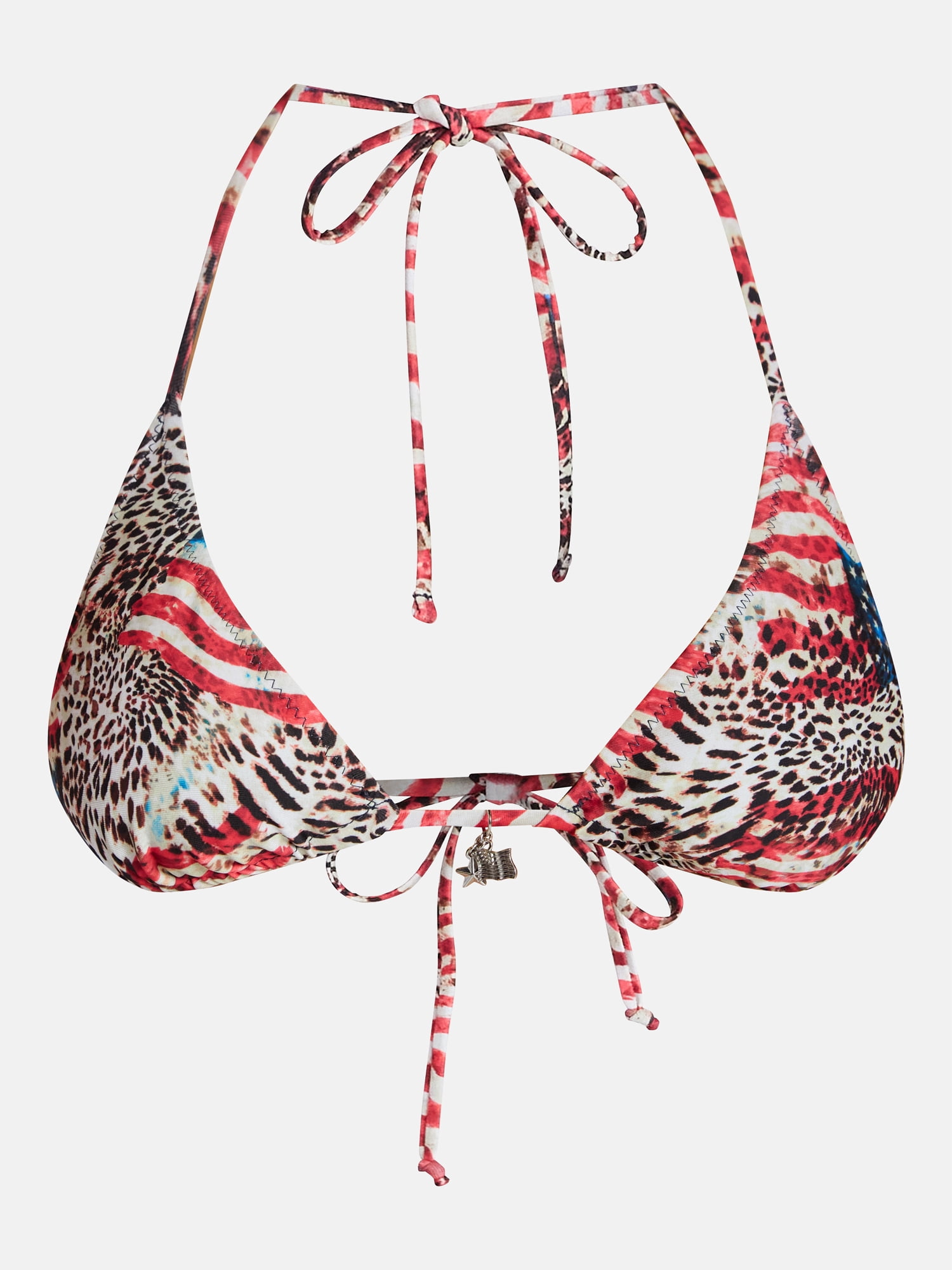 No Boundaries Reversible Triangle Bikini Top, Women's XXS-XXL