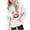 White, variant on HAOTAGS Girl Halloween Hoodie — Long-Sleeve Pocketed Pullover Sweatshirt Red Size 7