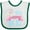 White and Green, variant on Inktastic Most Magical Big Sis- cute unicorn Girls Baby Bib