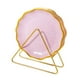 thumbnail image 4 of Juego de 6 platos reutilizables apilables para servir, plato de cocina, plato de porcelana china Rosa, 4 of 9