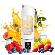 Portable Blender 450ML Type-C Rechargeable Personal Smoothie Blender, 12-Blade Portable Juicer Blender for Smoothies & Shakes, Mini Portable Juicer Travel Blender for Gym, Office & Outdoor