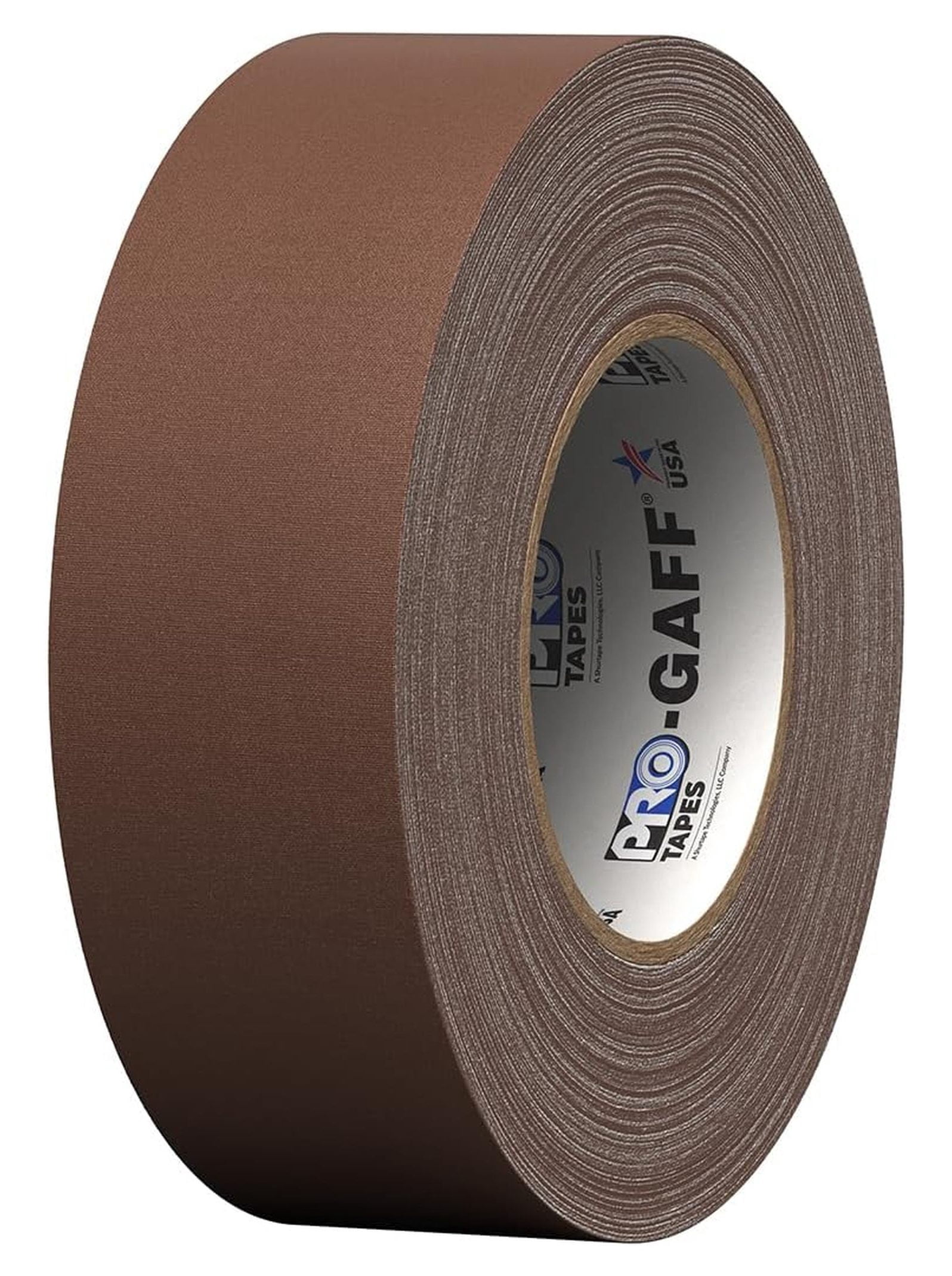 Tapes Gaff Premium Matte Cloth Gaffer's Tape With Rubber Adhesive, 11 mils Thick, 55 yds Length, 2" Width, Brown (Pack of 1)