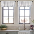 thumbnail image 3 of LALILO Kitchen Curtain Valance Winter Scene With Rod Pocket Window Curtain 52"x 18" Set of 2, 3 of 7