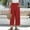 Wine #01, variant on Mlqidk Linen Capri Pants for Women Casual High Waisted Palazzo Pants Flowy Wide-Leg Cotton Linen Trouser Summer Loose Solid Color Drawstring Pants with Pocket Khaki M