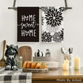 thumbnail image 2 of Black Stripes Home Sweet Home Boho Halloween Kitchen Towels Dish Towels, 18x26 Inch Seasonal Decoration Hand Towels Set of 4, 2 of 6