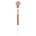 thumbnail image 1 of Productos para bebés Cadena para chupete con clip redondo de haya para apaciguar al bebé Perlas de silicona Perlas de haya anti-cadena, 1 of 6