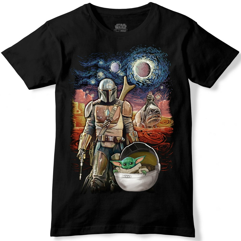Fandom Republic Star Wars Mandalorian Starry Night TShirt Medium