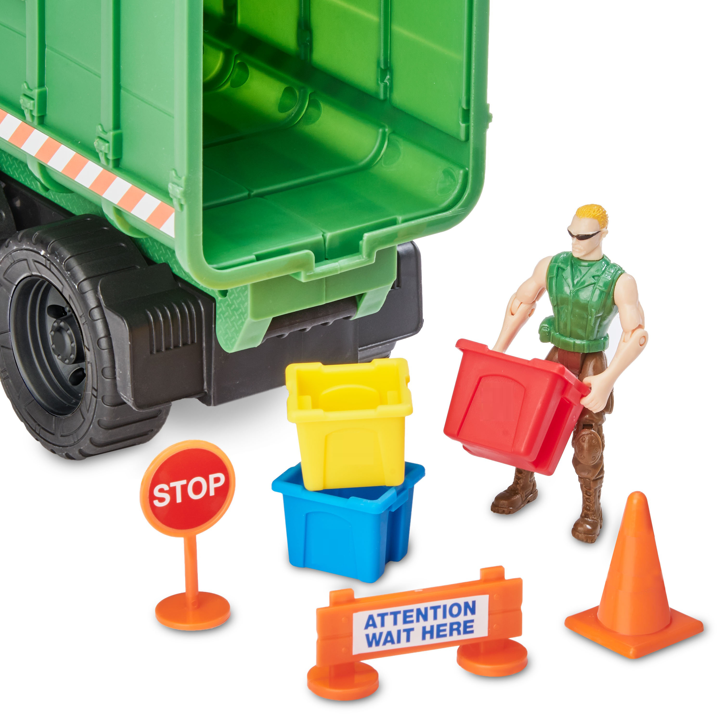 Kid Connection Recycling Truck Play Set, 11 Pieces - image 4 of 6