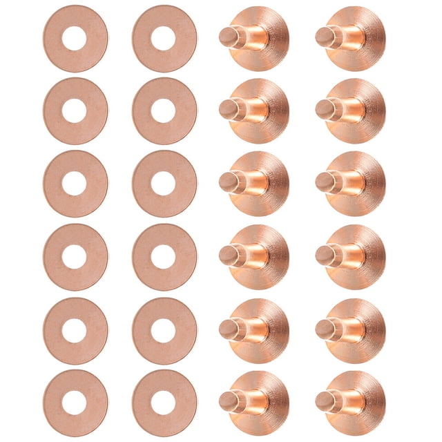 OUNONA 50 Sets Alloy Decorative Rivets Rivet Sets Golden for Craft