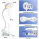 thumbnail image 3 of Lámpara de escritorio LED inalámbrica recargable de 3 W, 24 LED, táctil, con clip, 3 colores y 3 niveles de brillo, pequeña lámpara de lectura para niños antes de dormir, portátil, color blanco., 3 of 5