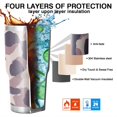 thumbnail image 7 of 30oz Pink and Purple Of Leopard Print Tumblers Stainless Steel Tumbler with Lid and Straw,Vacuum Insulated Double Wall Travel Tumbler Cups Mug with Cleaning Brush for Coffee,Tea, 7 of 7