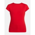 thumbnail image 5 of Scenario Women's and Women's Plus Tee with Short Cap Sleeves, Sizes XS-4X, 5 of 5