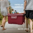 thumbnail image 3 of Coleman 70-Quart Hard Ice Chest Cooler, Mahogany, 3 of 7