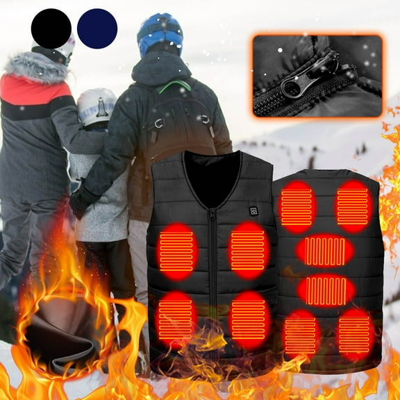 Nsxcdh Heated Outdoor Clothing Vest,10 Heating Zones,Polyester,Vest Multiple Sizes,USB Charge,Breathable Warm,Winter Outdoor Apparel Gifts for Women Man