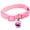 Pink, variant on UDIYO Fashion Dog Puppy Cat Kitten Buckle Cute Dot Print Bell Adjustable Pet Collar