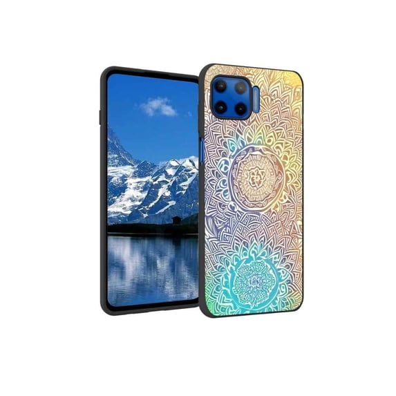Mandala-Design-203 Phone Case, Degined for Moto One 5G UW Case Men Women, Flexible Silicone Shockproof Case for Moto One 5G UW