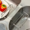thumbnail image 4 of Stainless Steel Sink Caddy Kitchen Draining Rack Hanging Storage Basket Organizer for Cleaning Cloth Sponge, 4 of 6
